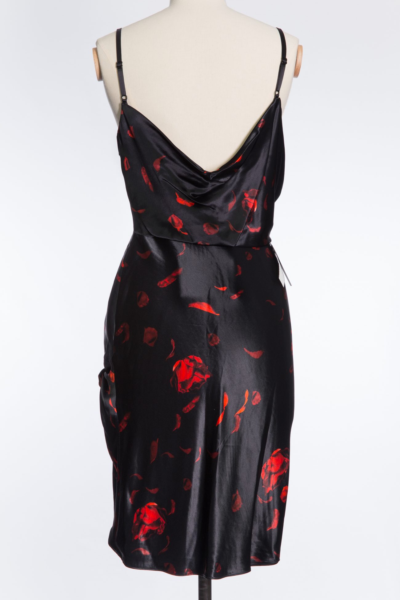 Alexander Wang Rose printed slip dress in black