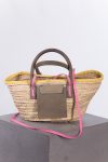 Jacquemus Le Panier Soli embellished leather-trimmed raffia tote