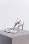 Angelina leather pumps in silver