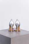 Angelina leather pumps in silver