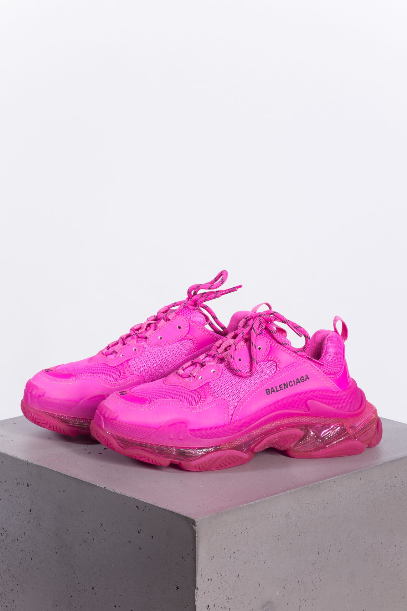 Balenciaga Triple S Sneakers in Fuchsia Pink