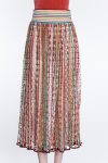 Missoni Multicolor Crochet-Knit Midi Skirt