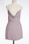 Retrofete Jill draped sequined chiffon mini dress