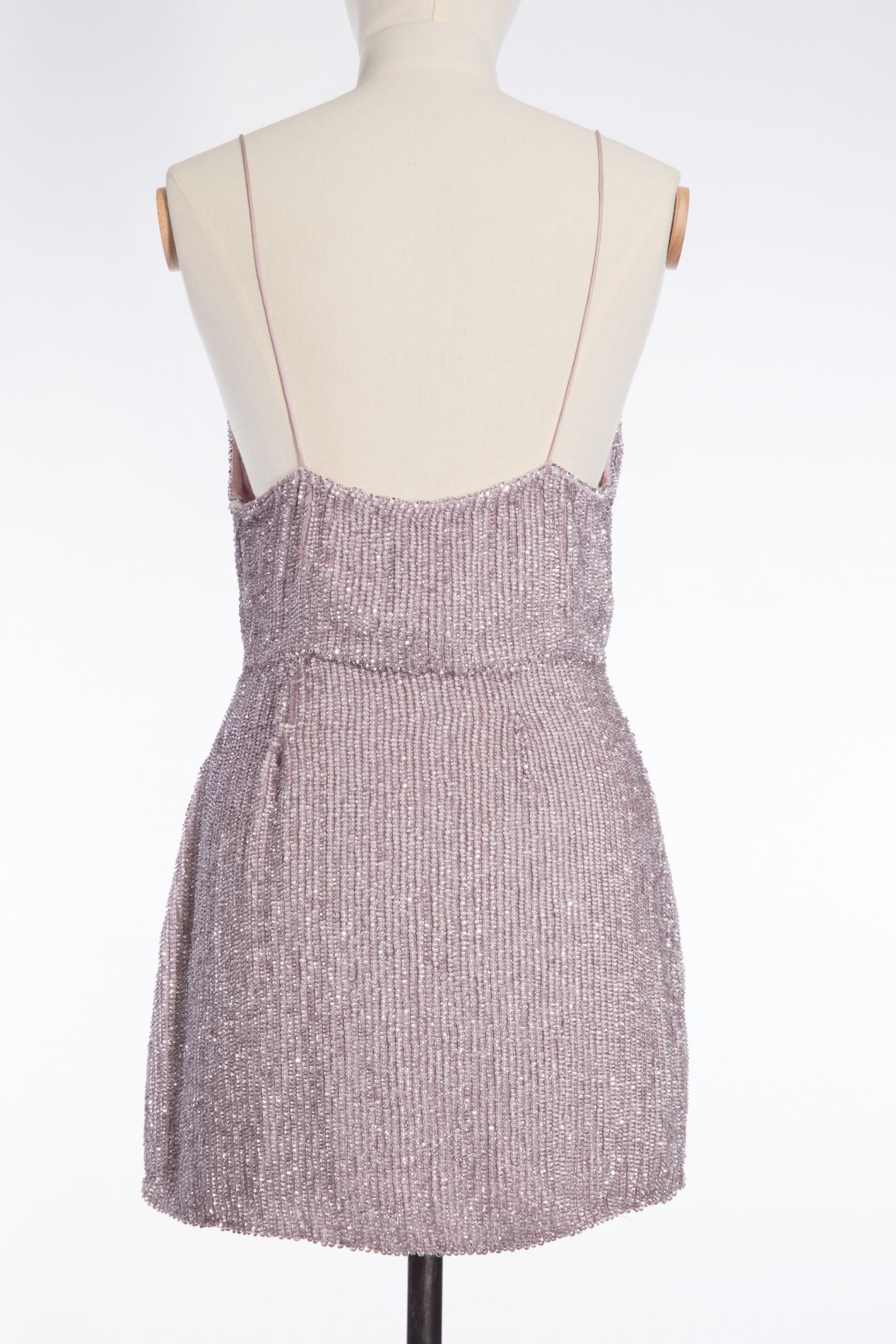 Retrofete Jill draped sequined chiffon mini dress