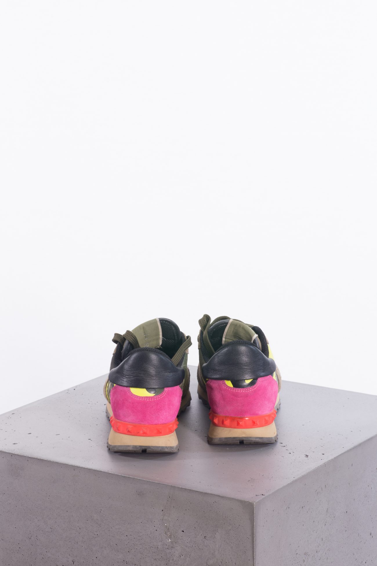 Valentino Limited Edition Pink & Camouflage Runner Sneakers