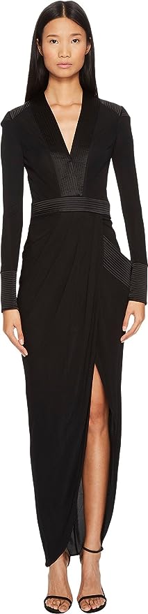 Thomas Wylde Shelly Long Sleeve Jersey Long Dress