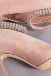 Jimmy Choo LUX 100 SUEDE PUMPS IN BEIGE-PINK