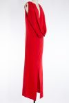 Salvatore Ferragamo maxi silk dress in red