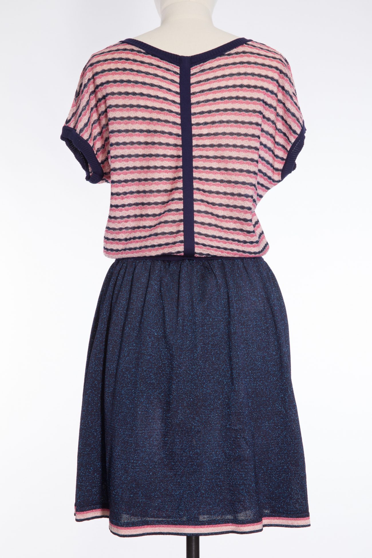 Trussardi jeans Midi dress with shiny thread