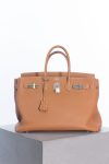 Hermes Birkin 35 Cognac Togo Palladium Hardware