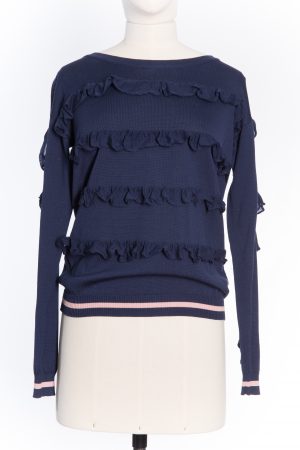 Trussardi Jeans Sweater with Ruffles