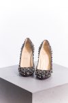 Christian Louboutin Black Leather Fifi Spikes Pumps