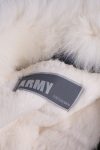 Yves Salomon Army by Yves Salomon Denim Parka-Vest with Dyed Rabbit Fur Lining