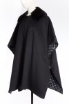 Louis Vuitton Hooded Cape from Wool with Removable Collar