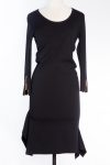 Louis VuittonLong Sleeve Black Dress in Cashmere and Silk