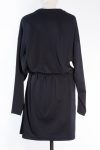 Louis Vuitton Black crystal-embellished cotton pullover T-shirt dress