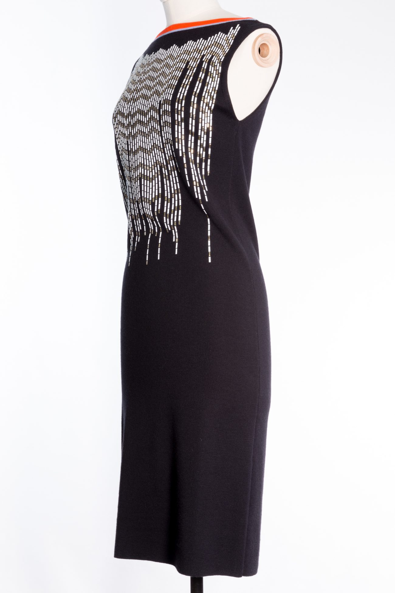Cashmere and Silk Mid-Length Sleeveless Dress 
