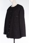 chanel Black Jacket with CC-Logo Buttons