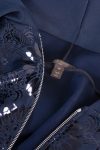 Louis Vuitton Hoodie with vernis leather flower appliqué
