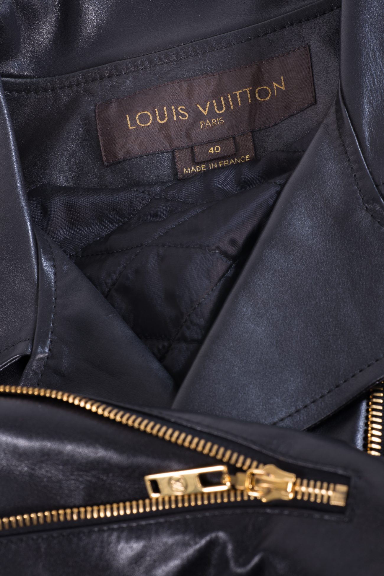 Louis Vuitton Belt leather jacket