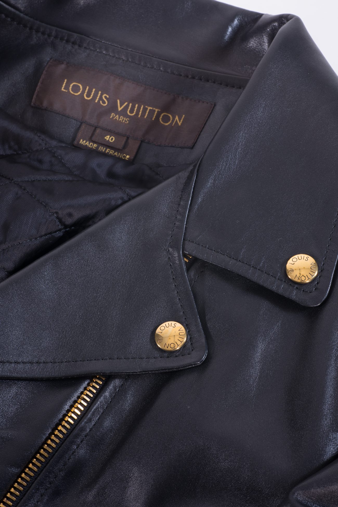 Louis Vuitton Belt leather jacket