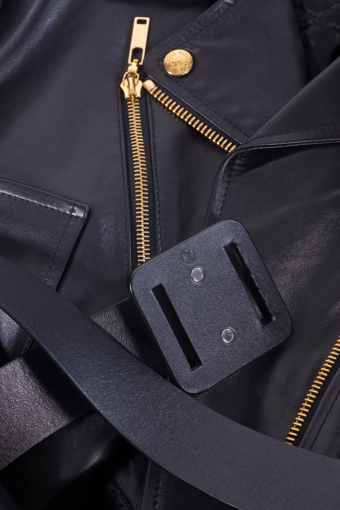 Louis Vuitton Belt leather jacket