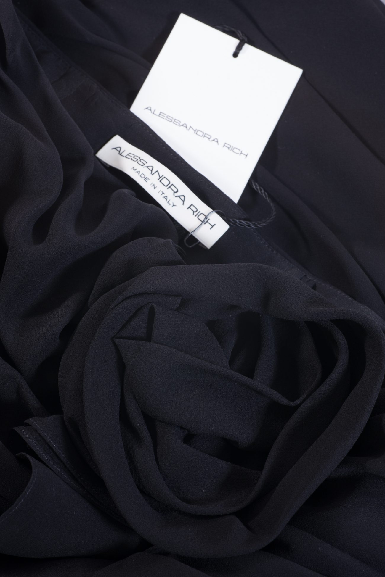 Alessandra Rich Strapless ruffled silk-georgette mini dress