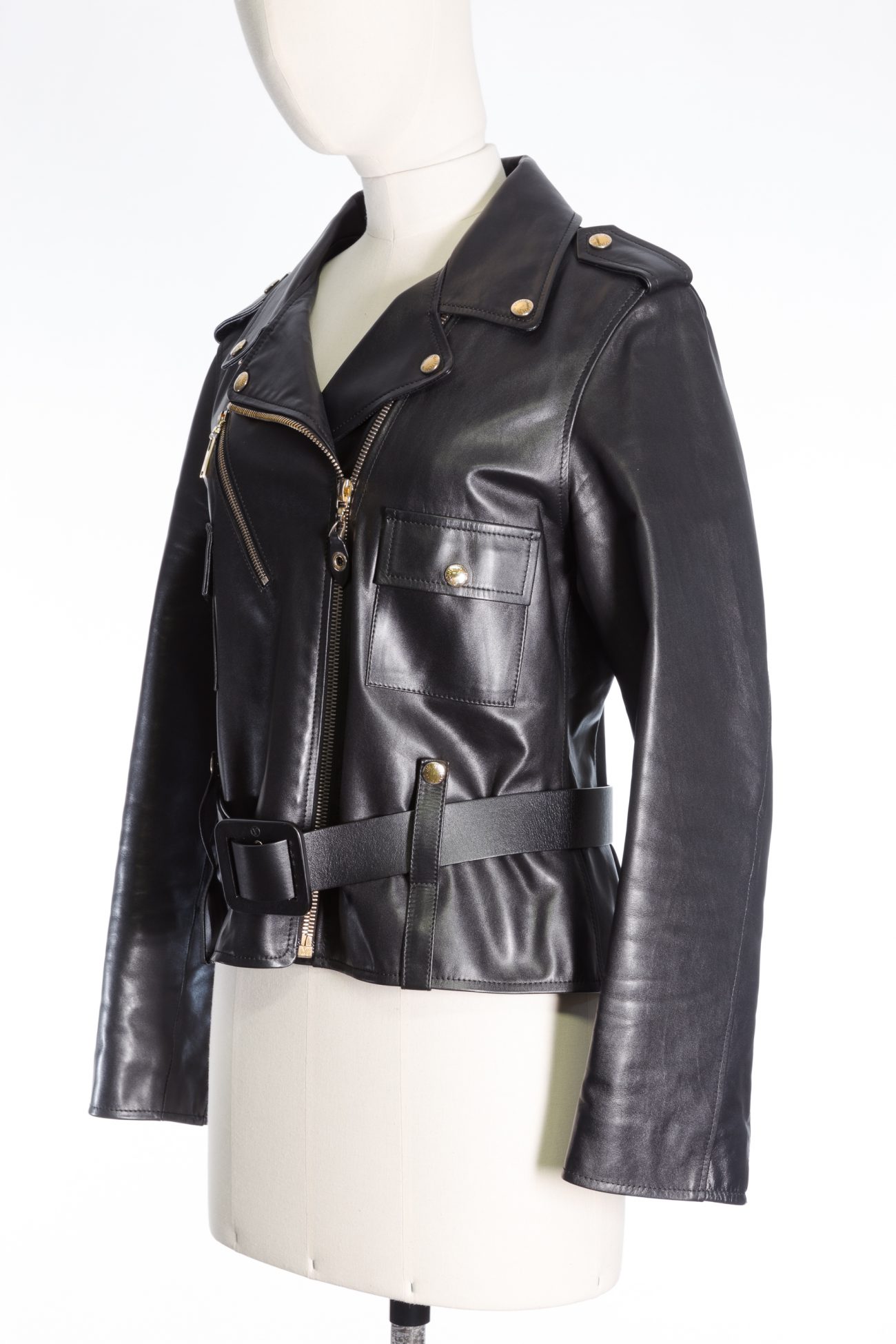 Louis Vuitton Belt leather jacket