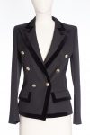 Alexandre Vauthier Gold tone button double-breasted blazer