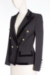Alexandre Vauthier Gold tone button double-breasted blazer