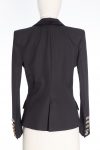 Alexandre Vauthier Gold tone button double-breasted blazer