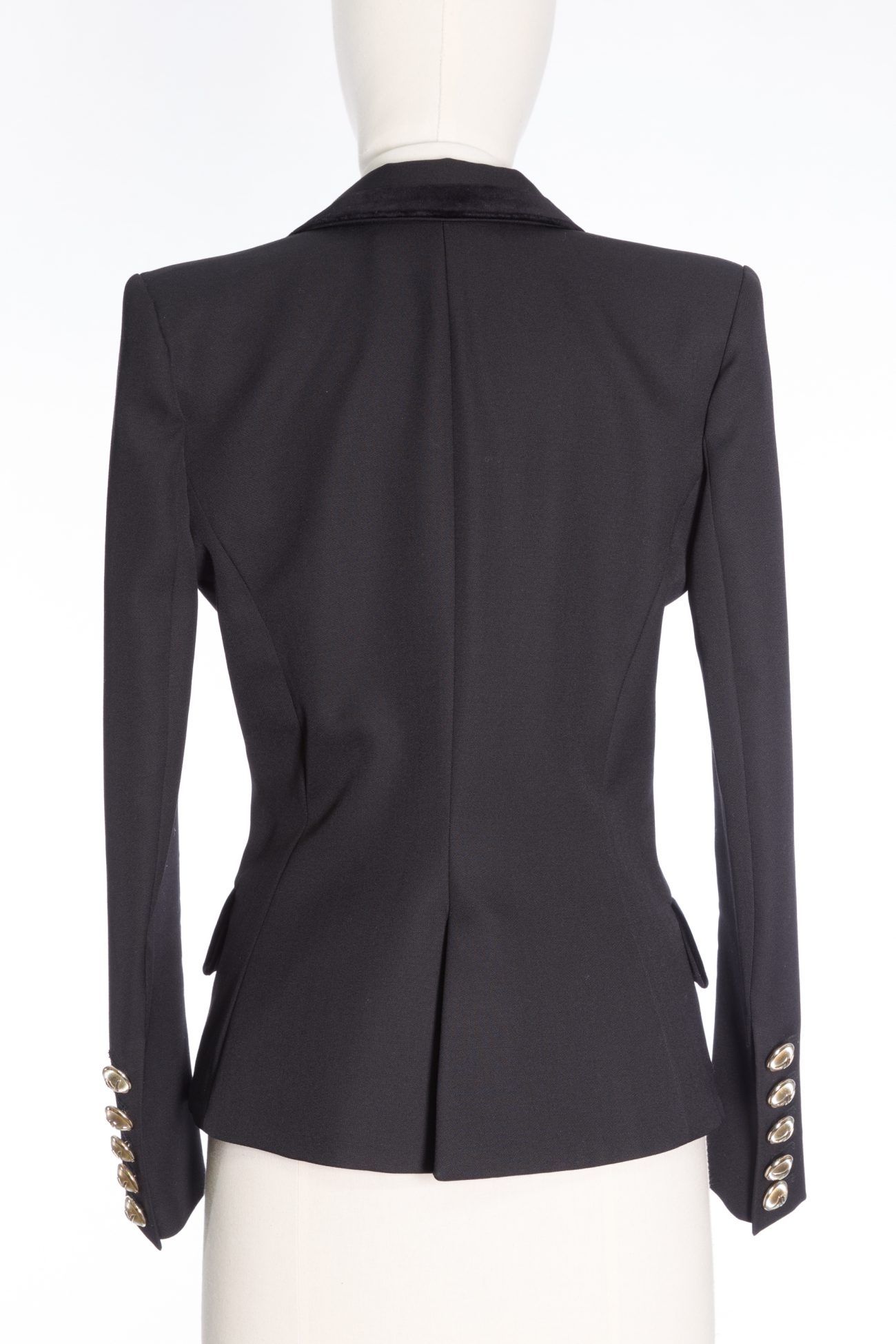 Alexandre Vauthier Gold tone button double-breasted blazer