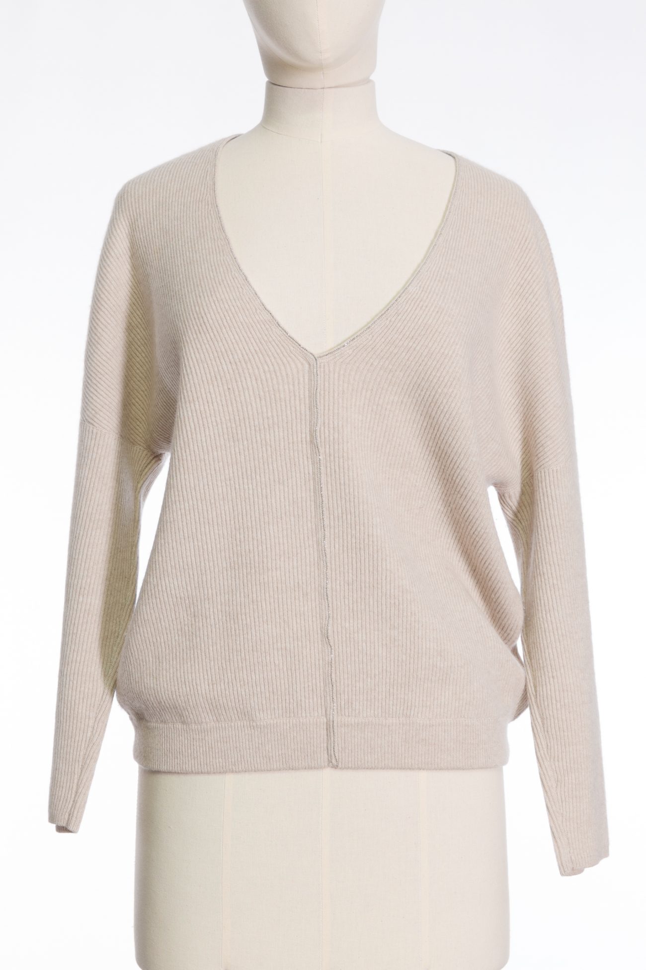 Brunello Cucinelli Cashmere sweater with monili 