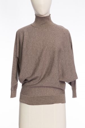 Agnona Turtleneck batwing-sleeves cashmere sweater