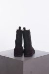 Bottega Veneta Brown suede and shearling boots with signature pattern trims