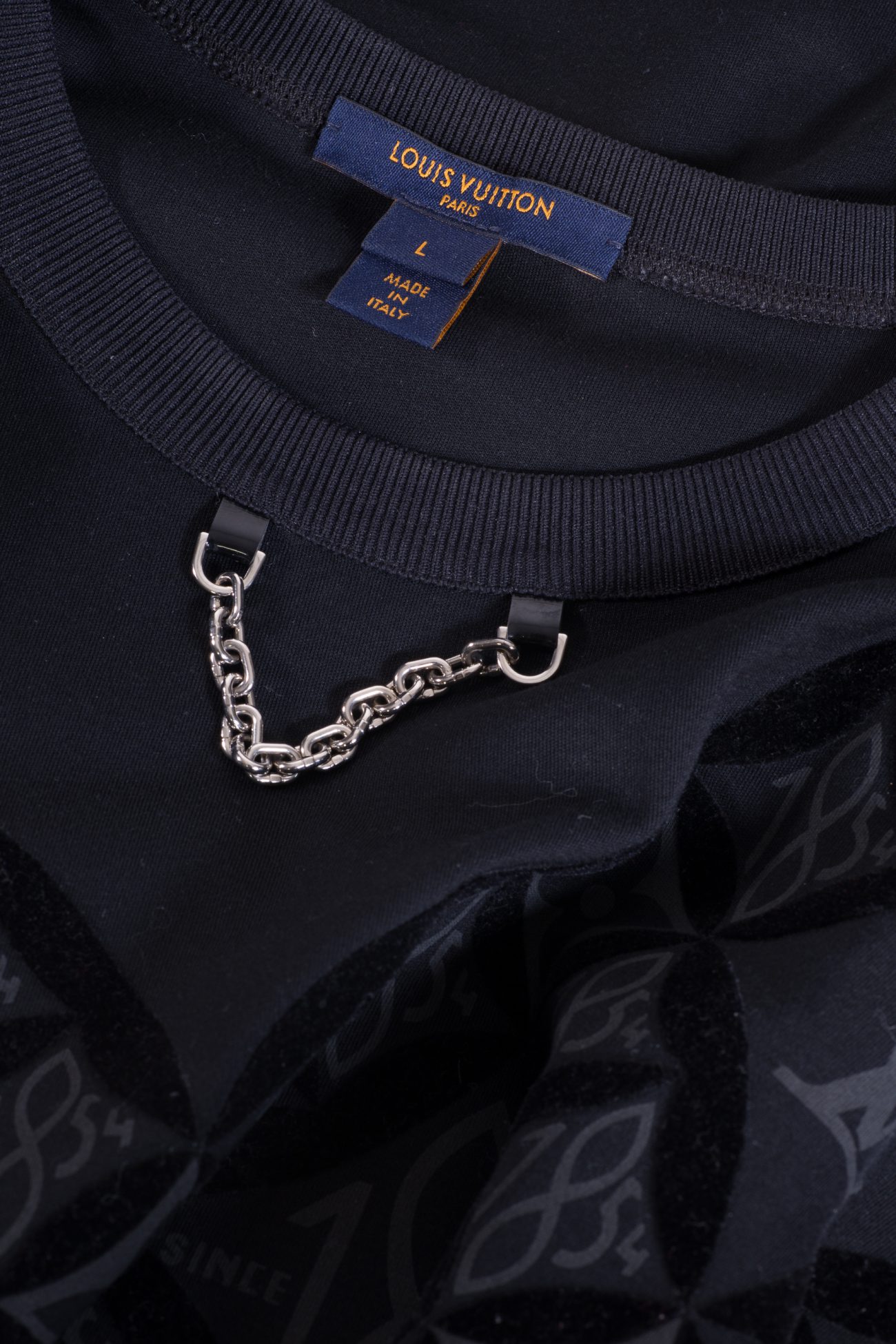 Louis Vuitton Chain-link accent crew neck T-shirt