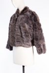 Brunello Cucinelli Mink fur jacket with monili-embellished zip closure