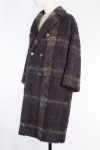 Brunello Cucinelli Double-breasted windowpane alpaca-wool coat with monili