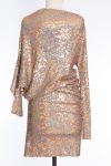 Talbot Runhof Mini asymmetric dress with sequins