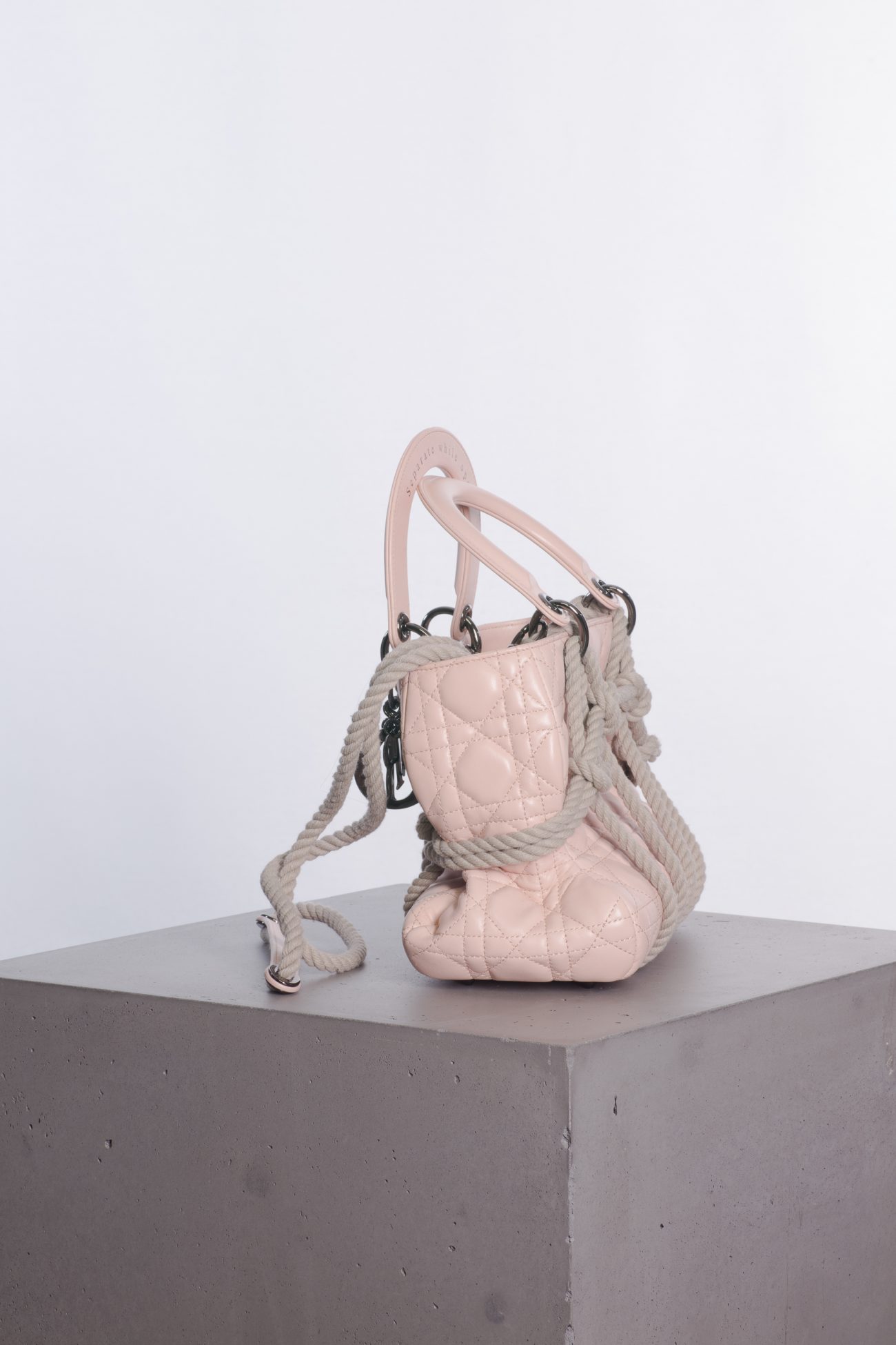 Christian Dior Lady Dior metal ropes bag by Morgane Tschiember