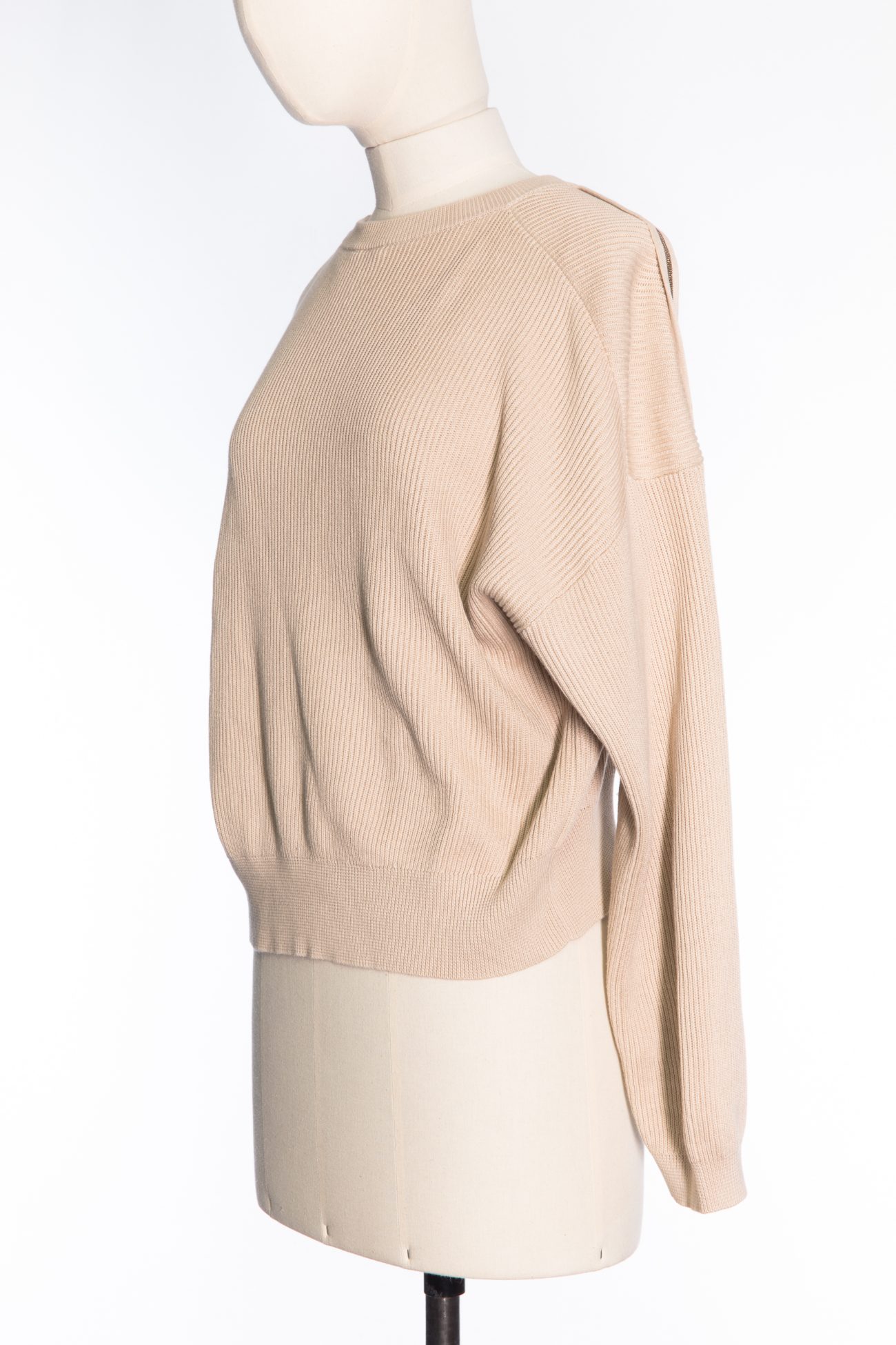 Brunello Cucinelli Cotton sweater with Monili breads