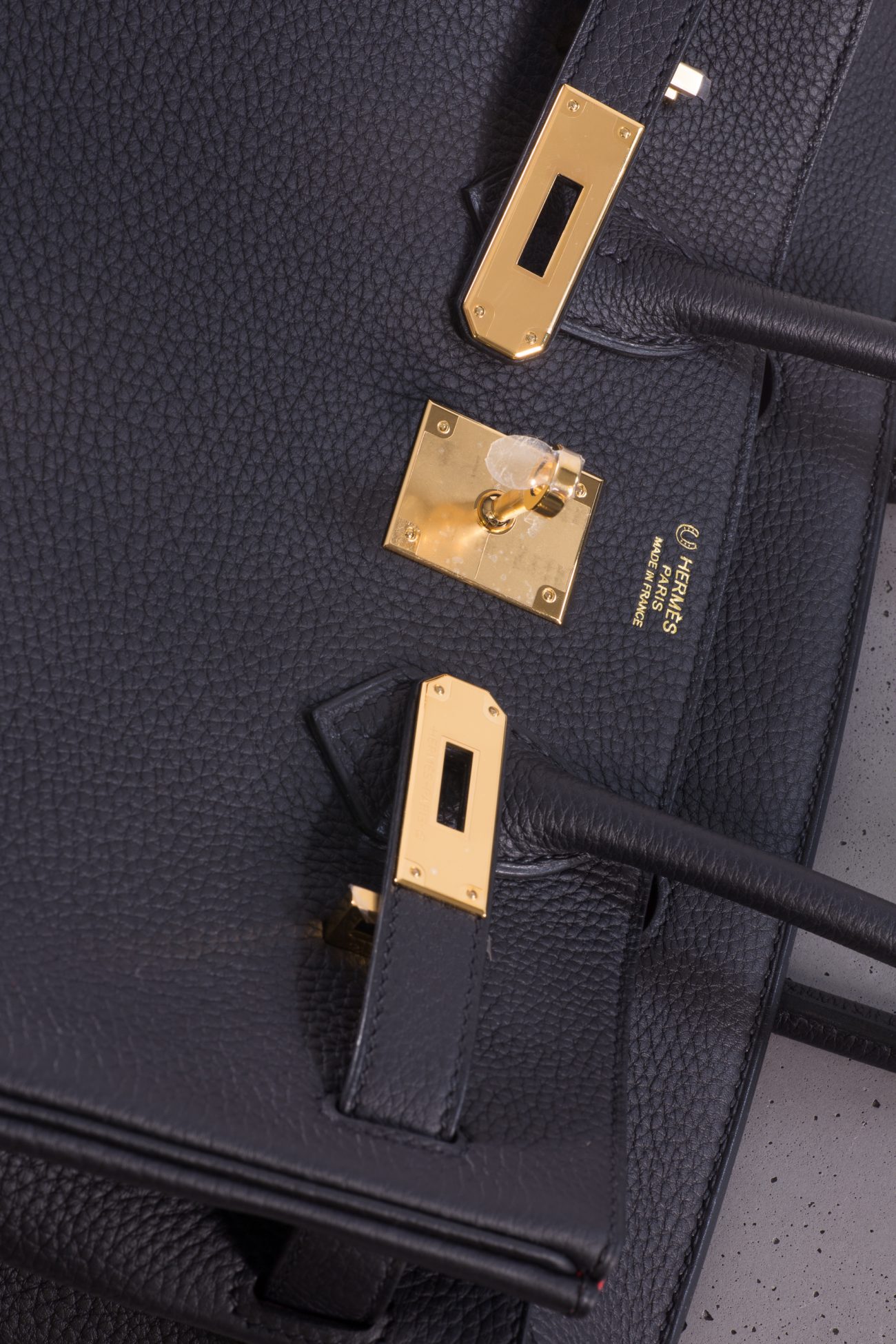 Hermes Birkin 30 Togo Special Edition in black&red