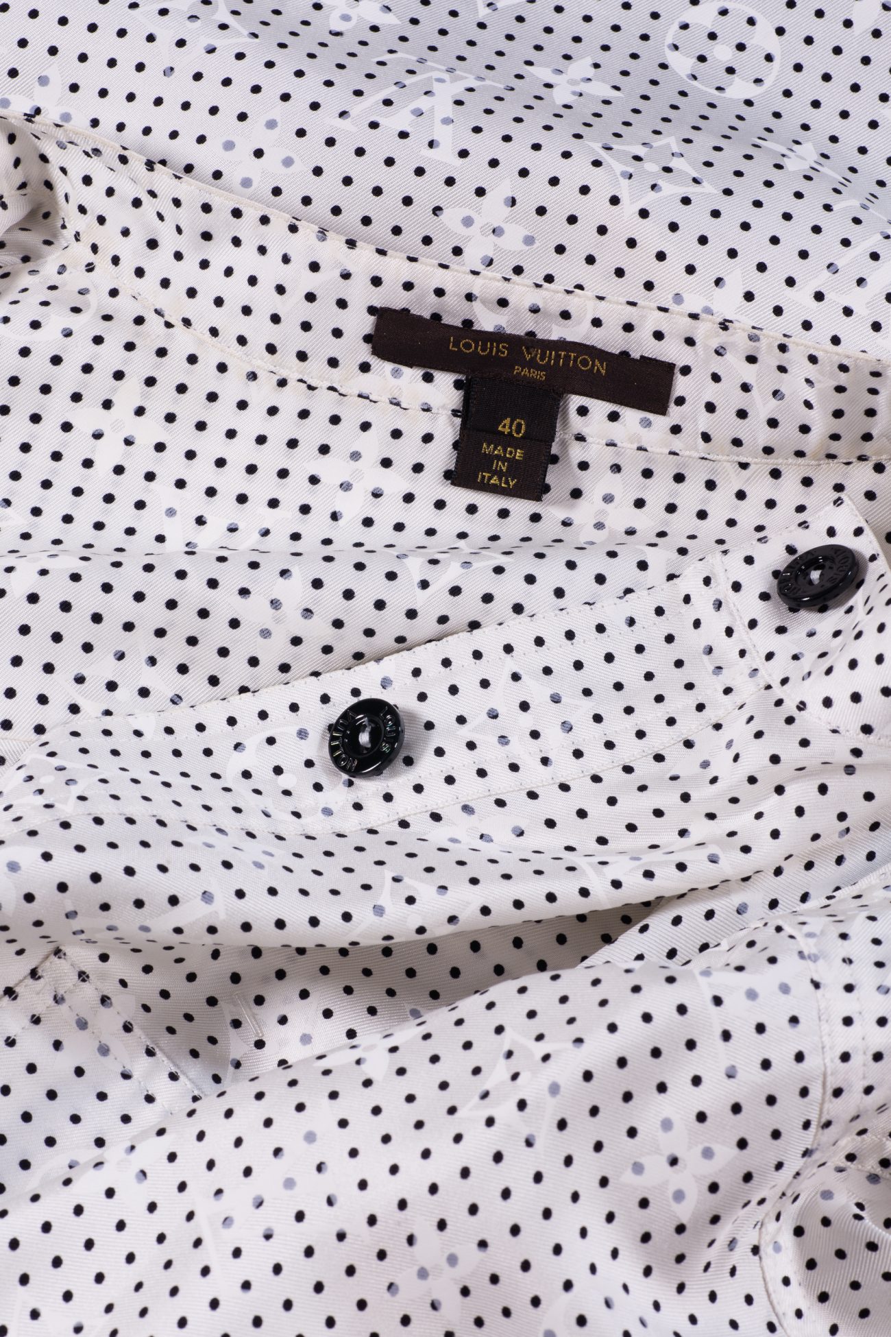 Monogram silk shirt