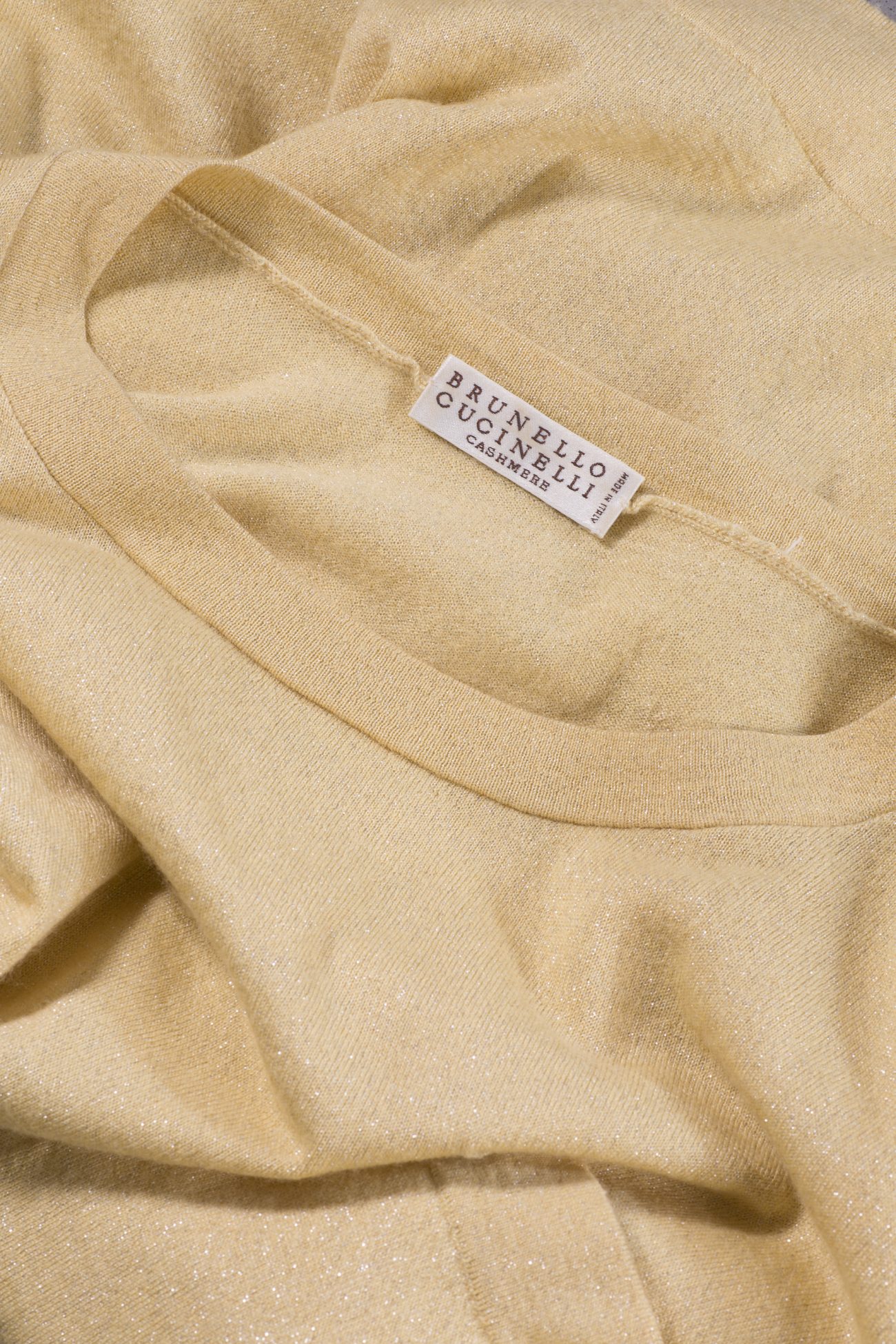 Brunello Cucinelli Cashmere and silk-blend top with shimmering threads