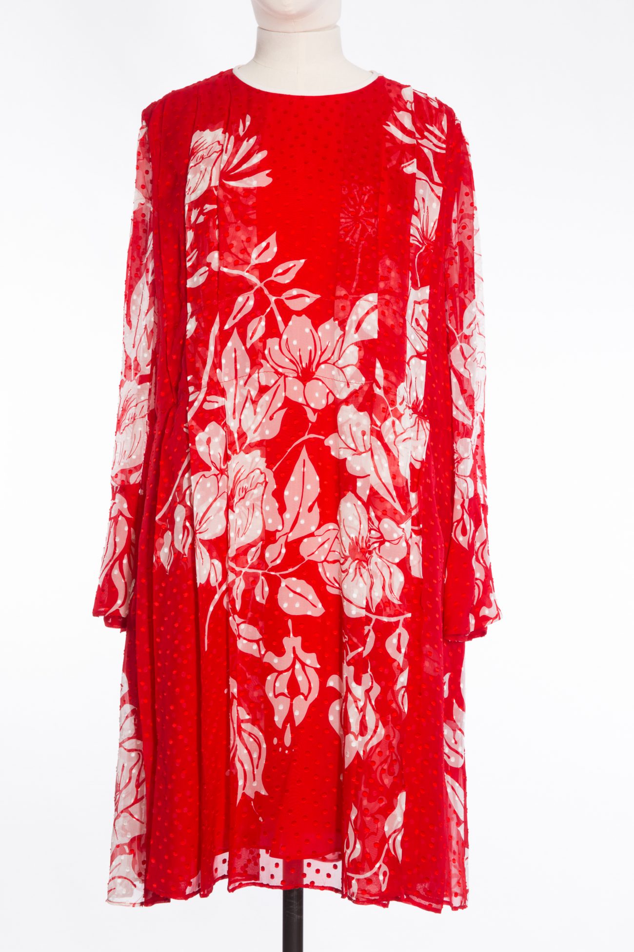 Fendi Silk poppy floral print dress