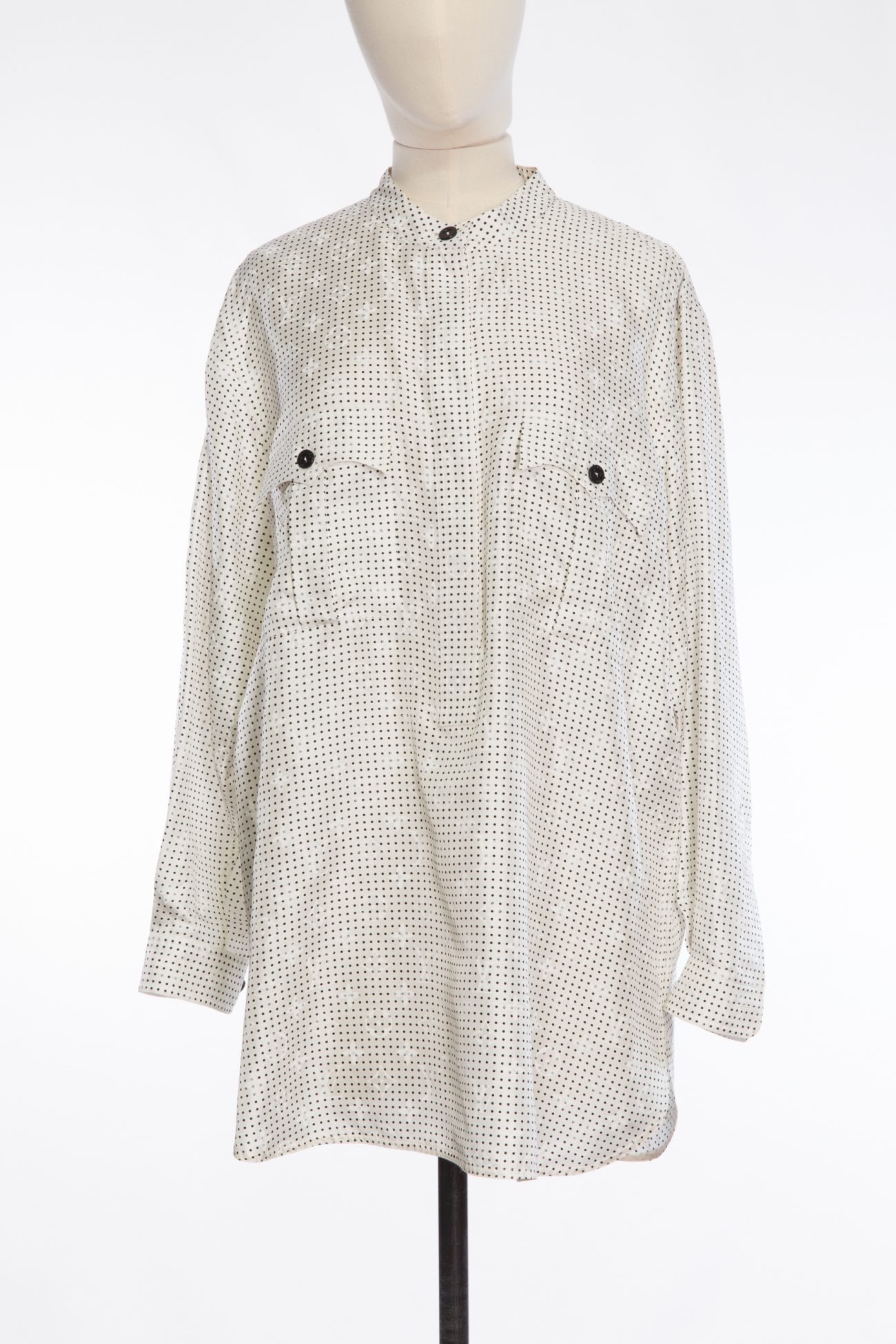 Monogram silk shirt