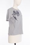 Louis Vuitton Flower embroidered T-shirt in grey 