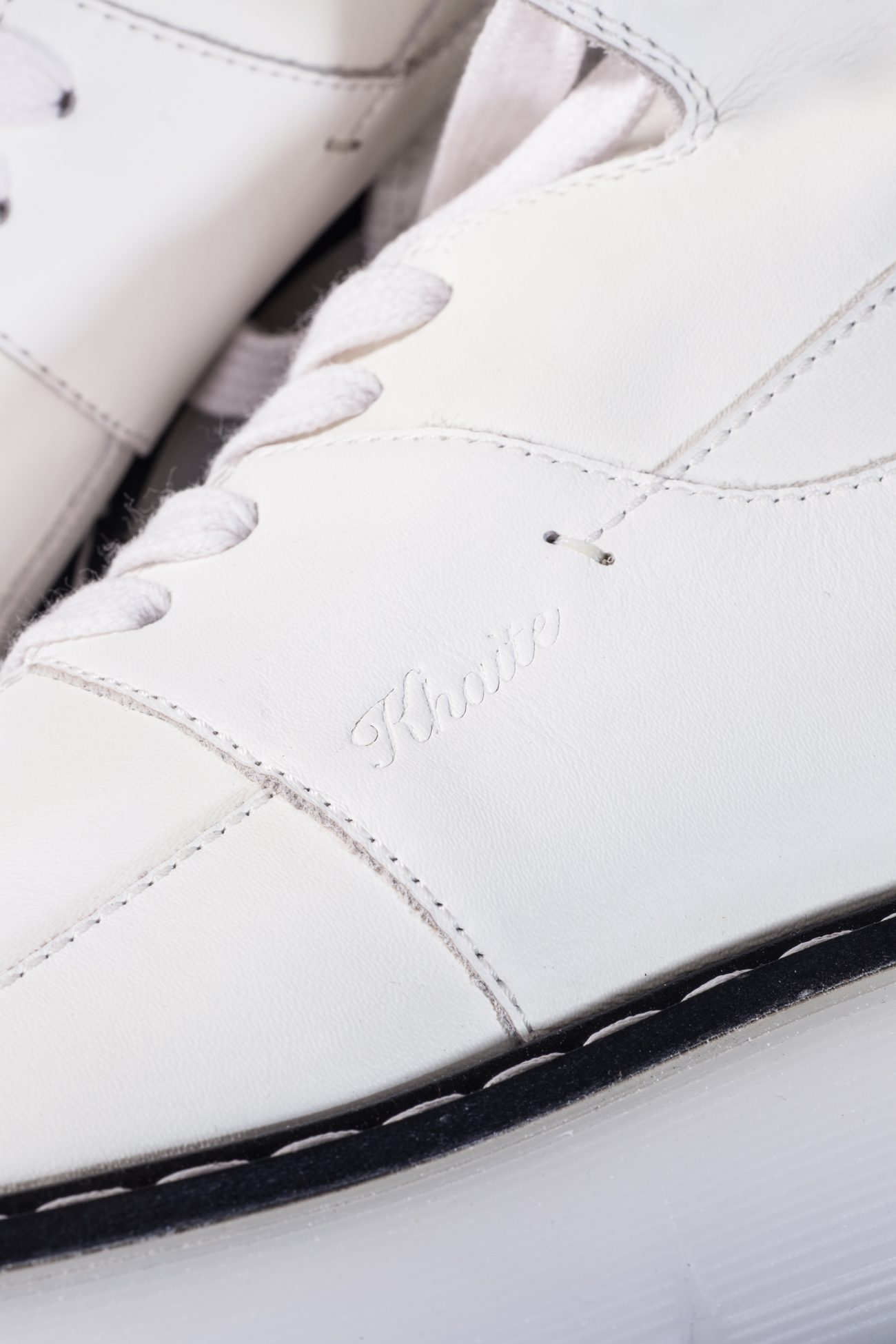 KhaiteLeather ankle sneaker