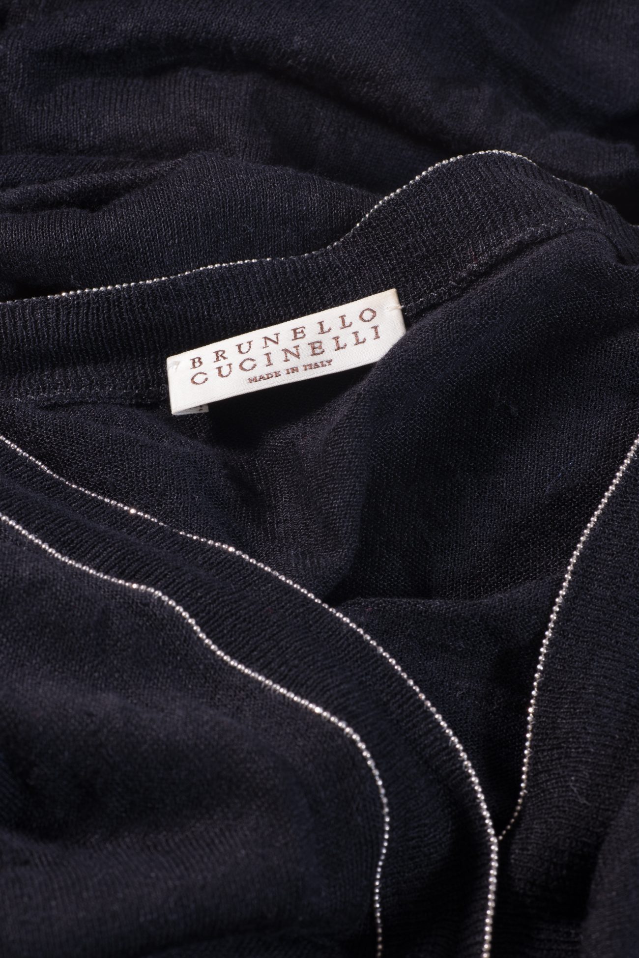 Brunello Cucinelli Cotton cardigan with Monili beads