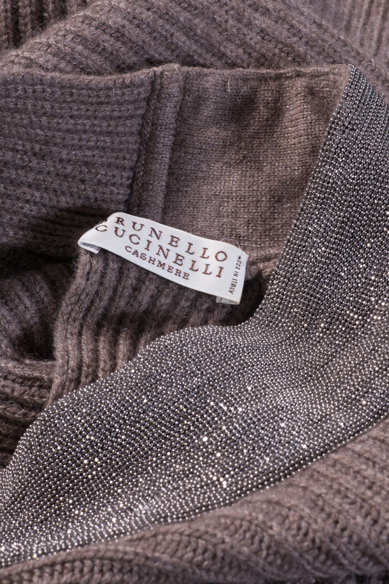 Brunello Cucinelli Cashmere sweater with choker collar